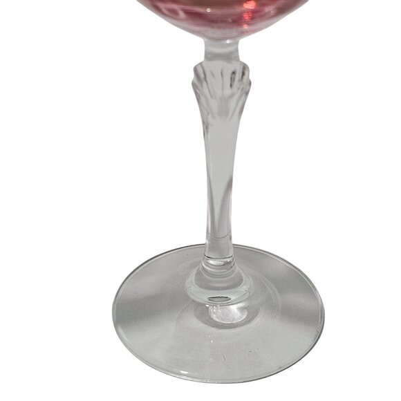 2 Colony Bijoux Pink Iridescent Wine Glasses 7.75" romantic crystal 8z presecco - Picture 2 of 8